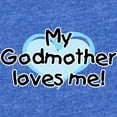 thumbnail image 2 of CafePress - My Godmother Loves Me Bl - Cute Infant Baby Football Bodysuit, 2 of 3