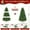 7.5ft, variant on 4/5/6/7/7.5ft Prelit Premium Artificial Hinged Christmas Tree with 330 Warm White & Color LED Changing Lights, 952 Branch Tips, Perfect Choice for Xmas Decoration, 4/5/6/7/7.5ft