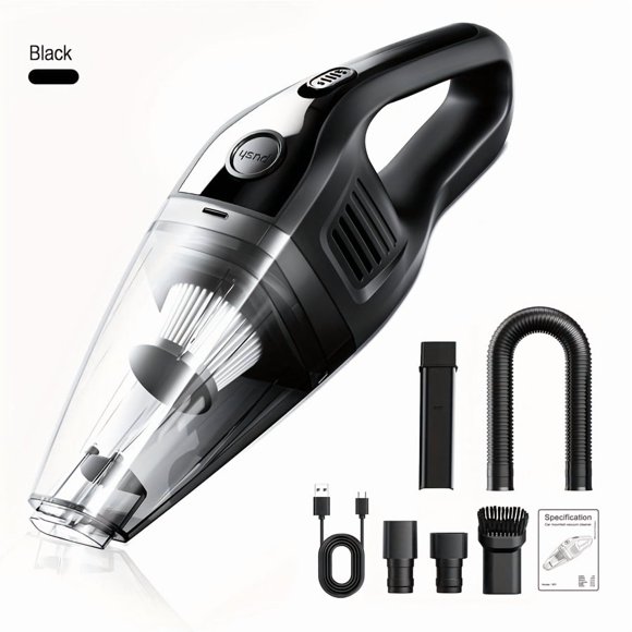 Wireless Handheld Vacuum, 5KPa Suction, USB Rechargeable for Car Home Office