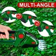 thumbnail image 4 of PEPWELL Cordless Grass Shear & Shrubbery Trimmer, 2-in-1 Electric Shrub Trimmer Grass Shears Handheld Grass Cutter, Hedge Shear with 2 PCS Rechargeable Battery and Charger for Garden, Lawn, 4 of 14