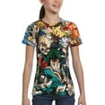 thumbnail image 4 of Anime Boku No Hero Youth Unisex T-Shirt Crewneck Short Sleeve Double-Sided Print Tee Shirts Top For Boys Girls Kid Teen Small, 4 of 6