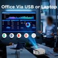 thumbnail image 3 of Yimiti 5G Wifi And Bt5.4 1080P Projector:For Android13 System,4K Video,Portable Outdoor,Us, 3 of 8
