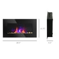 thumbnail image 2 of 7 Color Background Light Wall Fireplace,Electric Wall-Mounted Fireplace with Flame Effect, 2 of 5