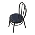 thumbnail image 3 of Milaget Chaise Miniature de Maison de Poupée Décoration de Maison de Poupée Accessoires Photo de Simulation Robustes pour Base Miniature Jardin Féerique Modèle Train Dioramas Noir, 3 of 9