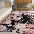 thumbnail image 2 of SAFAVIEH Jardin Denton Floral Area Rug, Black/Pink, 5' x 8', 2 of 8
