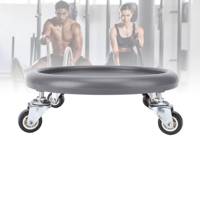 Disc Wheel Roller Trainer, 360 Degree Rolling Enhanced Strength Exercise Portable Fitness Roller Sliding Disc for Home Gym