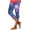Multicolor#1, variant on Capri Leggings for Women 2025 Trendy Summer Cropped Pants Elastic Waist Slim Fit Yoga Bottom Pants Trendy 3D Print Casual Workout Capris Today's Sales Multicolor M