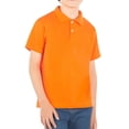 thumbnail image 1 of Playera Polo para Niño 100% Algodón Marca Optima – Naranja, 1 of 4