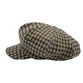 thumbnail image 2 of WITHMOONS Houndstooth Newsboy Cap - Wool 8 Panel Cabbie Baker Boy Hat Plaid Check Beret LDG1565 (Beige), 2 of 4