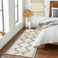 thumbnail image 5 of Hauteloom Wardell Wool Living Room, Bedroom Area Rug - Bohemian, Transitional - Ivory, Charcoal - 2' x 3', 5 of 11