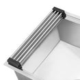 thumbnail image 6 of Ruvati USA RVA1395 12 in. Stainless Steel & Silicone Foldable Drying Rack for Workstation Sinks Dish Mat Trivet, 6 of 7