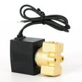thumbnail image 4 of 1/4in AC Brass Electric Solenoid Pneumatic Valve NPT Air Gas Water N/C 110-120V Electric Solenoid Valve, 4 of 14