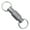 Gray, variant on Titaniums Keyring Rotations Double Quick Releases Detachable Keychain Car Key Holder