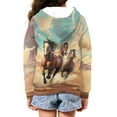 thumbnail image 4 of DISNIMO Horse Hoodies for Boys Zip Up Hoodie Size 8-10 Kids Sweatshirts Hoodies Boys Child Hoodie Sweatshirt Boys Pink Hoodies Zipper for Boys Girls Animal Print Hoodie Jacket Teens Clothes, 4 of 7