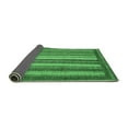 thumbnail image 2 of Ahgly Company Indoor Round Abstract Emerald Green Modern Area Rugs, 3' Round, 2 of 4
