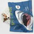 thumbnail image 6 of Yiaed Great White Shark Print Dog Blankets-Cat Blanket Washable for Couch Protection,Puppy Blanket, Soft Plush Reversible Throw Furniture Protector-Small, 6 of 8