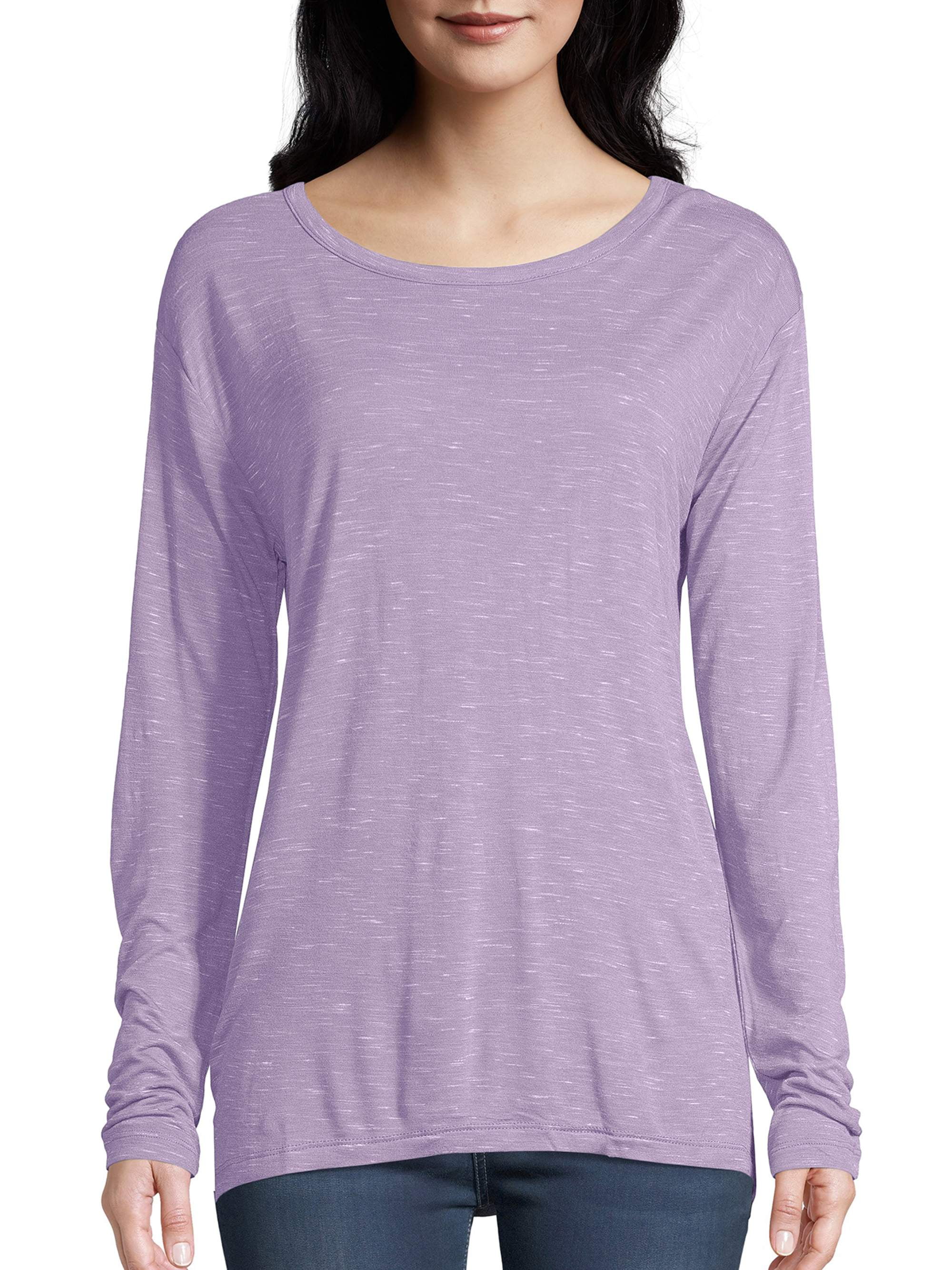 Hanes Women's LongSleeve Lace Panel Tee