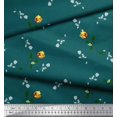 thumbnail image 3 of Soimoi Tissu en Velours Imprimé Feuilles & Roses pour Couture, Largeur 58 Pouces, 3 of 3