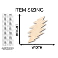thumbnail image 2 of Unfinished Wood Lightning Bolt Shape - Craft - up to 46" DIY 24" / 1", 2 of 3