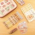 thumbnail image 5 of Capybara Pencil Case With School Supplies Cute Pencil Box Pouch Stationery Set Includes 5 Gel Pens 5 Notebook 12 Pencils 1 Retractable Eraser 50 Stickers Gifts For Girls Women Teens$$Art & Craft, 5 of 8