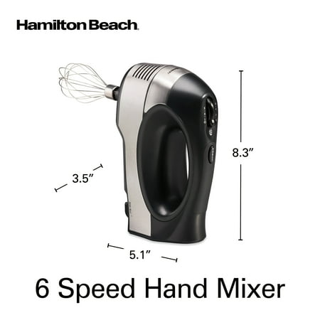 Hamilton Beach Hand Mixer Stainless Steel, 300 Watts, Model 62649