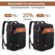 UKEIN Travel Backpack for Men & Women Carry On Backpack Flight Approved Expandable 42L Waterproof Anti-Theft Personal Item Backpack with Packing Cubes and Shoe Pocket