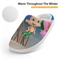 thumbnail image 4 of Bubble Guppies Soft Plush Slippers for Boys Girls Winter Warm Cotton Slippers with Rubber Sole Non-Slip Kid's Slip on Shoes Fluffy House Slippers For Indoor And Outdoor, 4 of 8