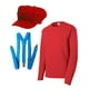 thumbnail image 1 of Super Plomero Brothers Amigos Kit de vestuario (sombrero, camisa, tirantes) - Rojo - Pequeño Gravity Threads Sombrero, 1 of 1