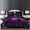 Purple, variant on Distressed Comforter Set, Distressed and Brushed Solid Microfiber Reverse, with Light Weight Soft Poly Fill, 5 count Grey,