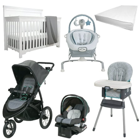 Bebelelo 6 Pieces Nursery Furniture Graco Baby Gear Set Free