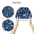thumbnail image 5 of Pofeuu Blue Bus Print Silk Bonnet for Sleeping, Satin Hair Bonnets, Soft Elastic Band Silk Sleep Cap, Hair Wrap, 5 of 6