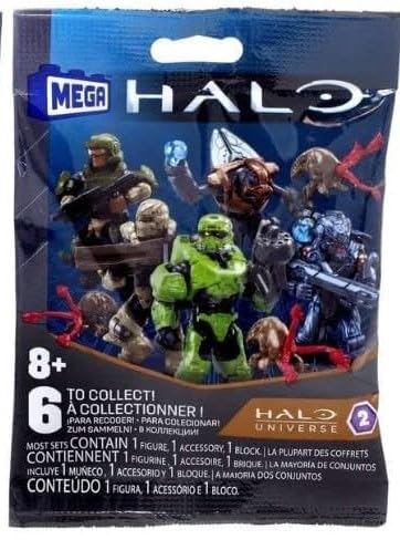 Mega Construx Halo Universe Series 2 Blind Bag Mini Figures Complete Set of 6