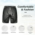 thumbnail image 5 of Lsque Mens Swim Trunks Black Spiders Pattern - Bathing Suit Compression Liner - Beach Swim Shorts Swimwear - (S-3XL) - Stretch Quick Dry -X-Large, 5 of 9