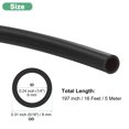 thumbnail image 3 of 1 Pack 5 Meter Silicone Tubing, 6x8mm(IDxOD) Silicone Rubber Tube Flexible Hose Black, 3 of 7