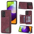 thumbnail image 1 of Allytech Galaxy A53 5G Wallet Case, Premium PU Leather Flip Stand Cards Slots Shockproof Drop Protective Magnetic Wallet Cover for Samsung Galaxy A53 5G 6.5" - Winered, 1 of 9
