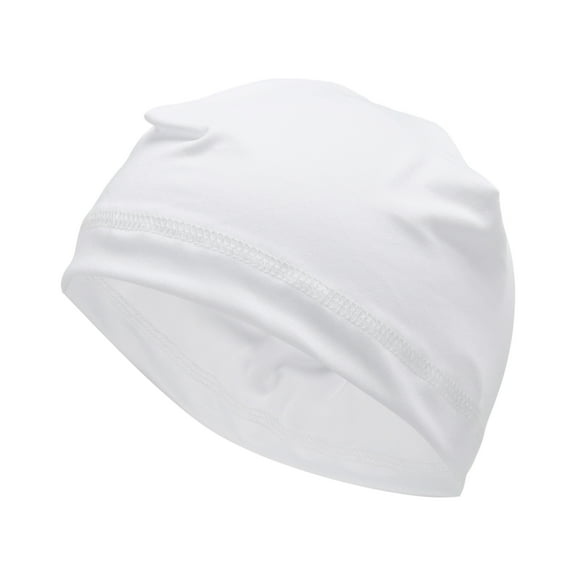Unique Bargains Cycling Hat Sweat-wicking Breathable Hard Hat Liner Spandex White 10.24"x5.51" 1 Pcs