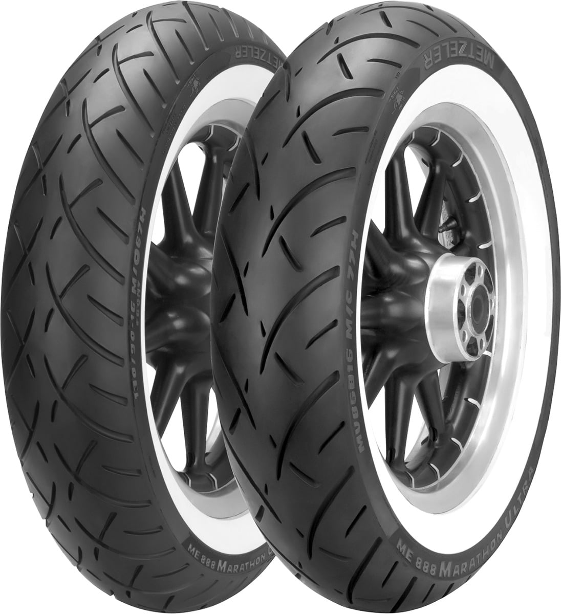 ME888 Marathon Ultra Front Tire - Wide Whitewall (MH90-21)