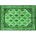 thumbnail image 1 of Ahgly Company Indoor Rectangle Abstract Emerald Green Modern Area Rugs, 2' x 4', 1 of 4