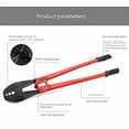thumbnail image 6 of HongK- 30" Hand Swager Swaging Crimping Tool for Wire Rope Cable Swage 5/32" 1/4" 5/16" [P/N: ET-TOOL030-30-RED], 6 of 7