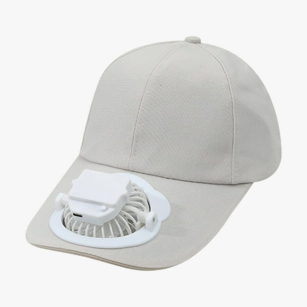 Sombreros para Hombres Nuevos Sombreros Recargables de Ventilador para Hombres Y Mujeres en Verano, Viajes de Ocio para Adultos, Sombreros de Béisbol de Secado Rápido de Color Sólido, Sombreros Protec