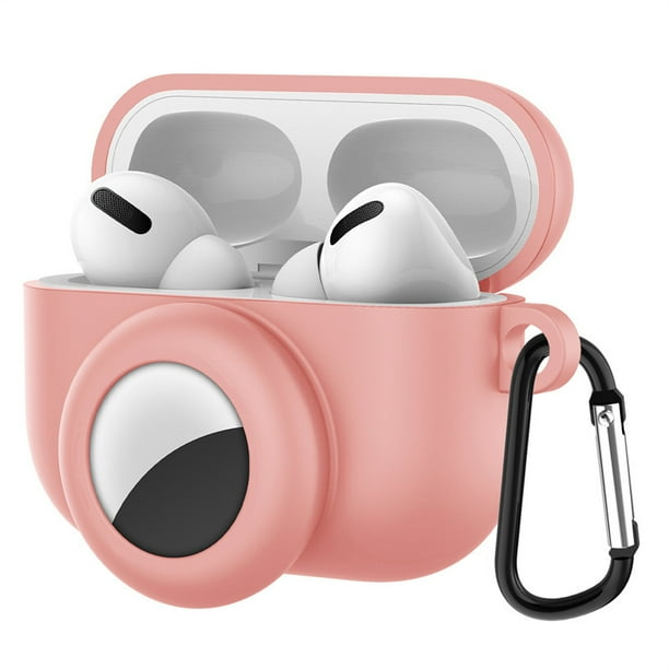 Case for AirPods Pro & Case for Airtag 2 in 1, 3D Silicone Protective