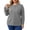 A05-Gray, variant on Zysthvn Oversized Sweatshirt for Women Plus Size Pullover Fall Casual Crewneck Womens Sweatshirts Long Sleeve Solid Button Tops