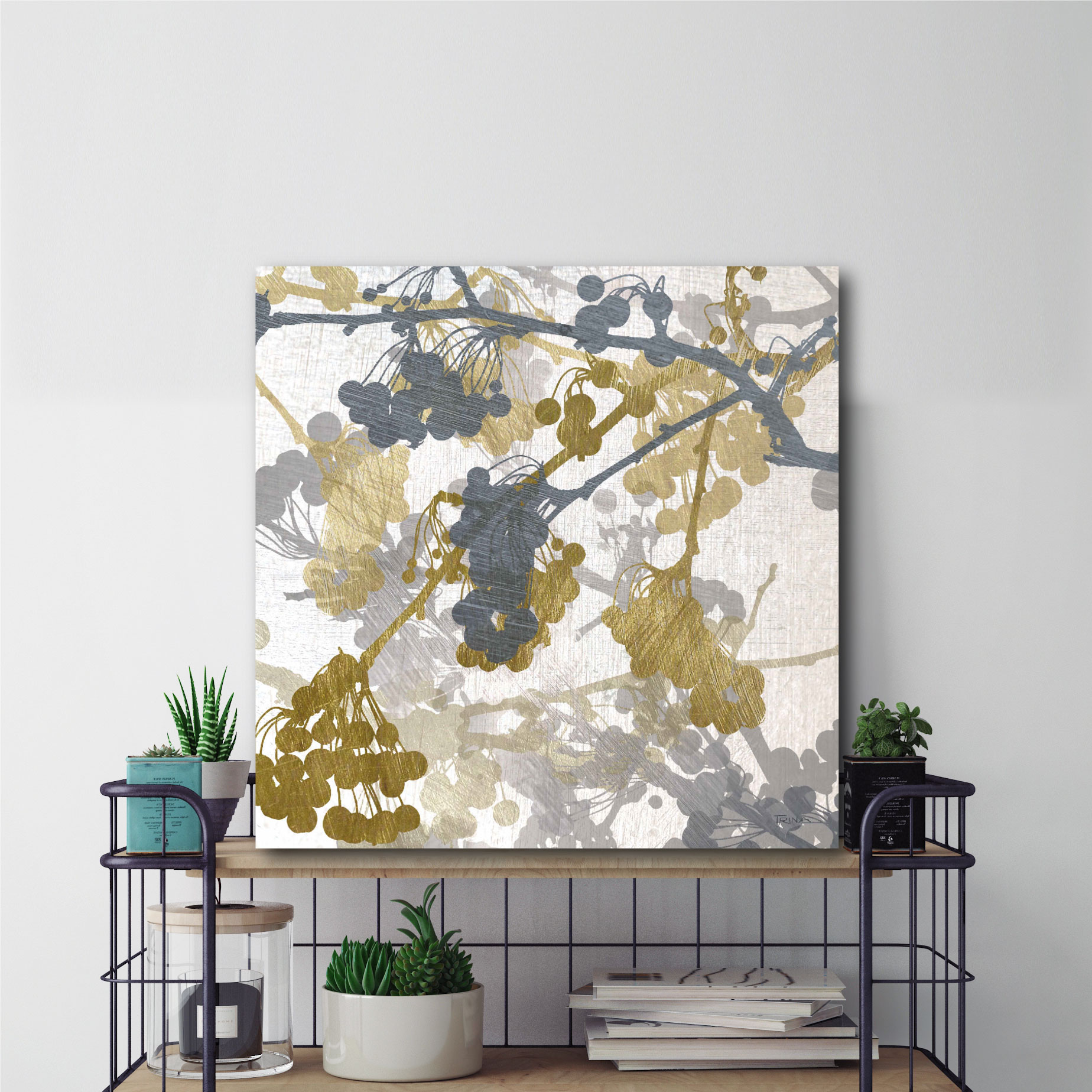 Berry Tree Gallery-Wrapped Canvas Wall Art, 16x16