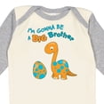 thumbnail image 4 of Inktastic I'm Gonna Be a Big Brother Dino Boys Long Sleeve Baby Bodysuit, 4 of 5