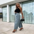 thumbnail image 4 of LYMAYTER Women Wide Leg Jeans Fashion Mid Waisted Baggy Straight Versatile for Denim Pants S-2XL, 4 of 7