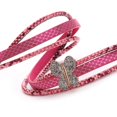 thumbnail image 3 of Joyería de pulsera con hebilla de cuero PU con diamantes de imitación de forma hermosa y linda a la moda (rosa), 3 of 3