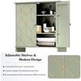 thumbnail image 5 of Over The Toilet Storage Cabinet with Trim, Modern Bathroom Organizer Over Toilet with Adjustable Shelves and Toilet Paper Holder for Bathroom, 5 of 13
