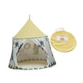 thumbnail image 1 of Tienda de juegos para niños, juguete, tienda de juegos para niños, tipi plegable portátil, con castillo para barbacoas, guardería, beige, 1 of 8