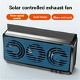 thumbnail image 4 of Solar Powered Auto Window Cooler Car Ventilator 3 Fans Car SUV Cool Fan Cooler Promoting Air Circulation, 4 of 6