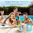 thumbnail image 2 of Portable Mesh Shower Caddy – 9 Pockets Large Capacity Quick Dry Toiletry Bag, College Dorm Essentials for Girls, Gym Travel Swim Beach Camping, 2 of 7